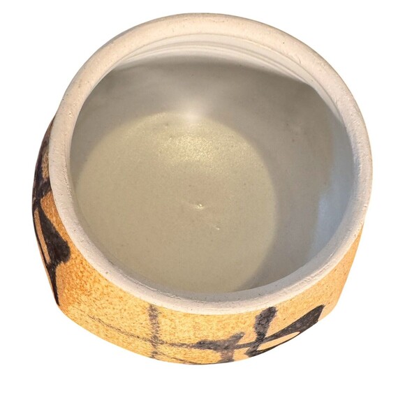 Art Pottery Jar with Lid Hand Made Signed by Ruth Conway wood fired Pottery 6” - Picture 14 of 16